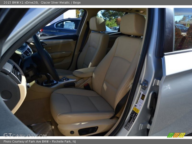 Glacier Silver Metallic / Beige 2015 BMW X1 xDrive28i