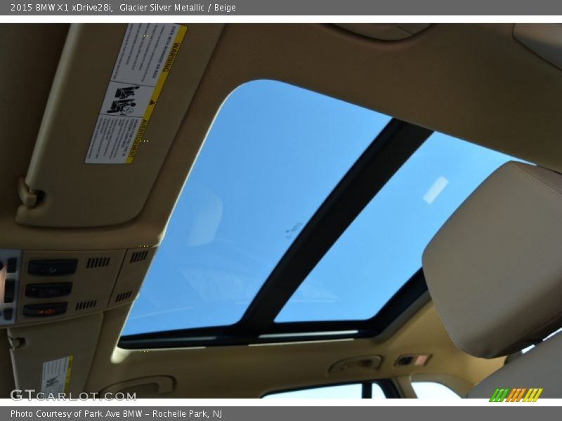 Glacier Silver Metallic / Beige 2015 BMW X1 xDrive28i