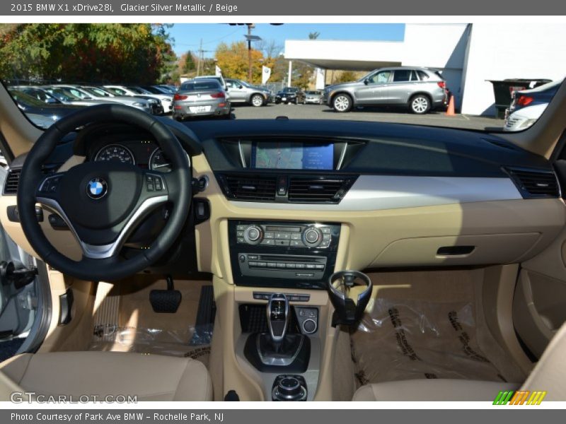 Glacier Silver Metallic / Beige 2015 BMW X1 xDrive28i