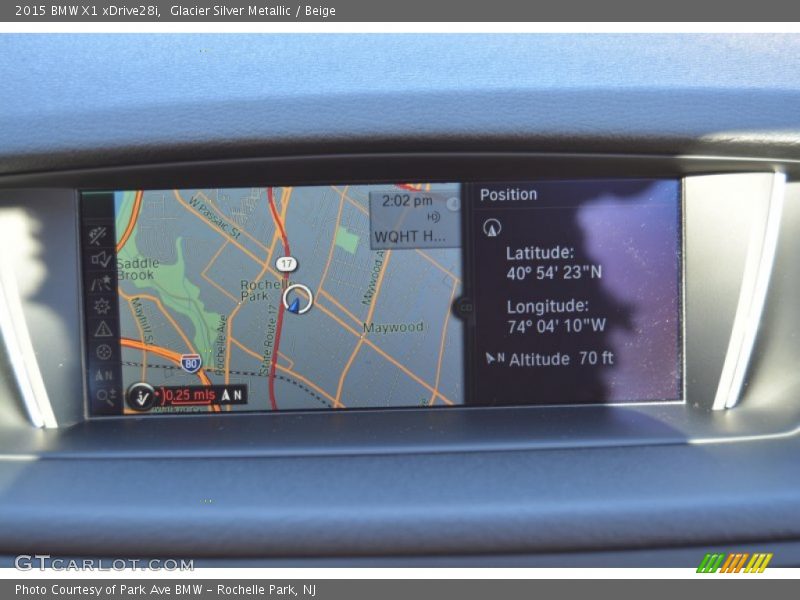 Glacier Silver Metallic / Beige 2015 BMW X1 xDrive28i
