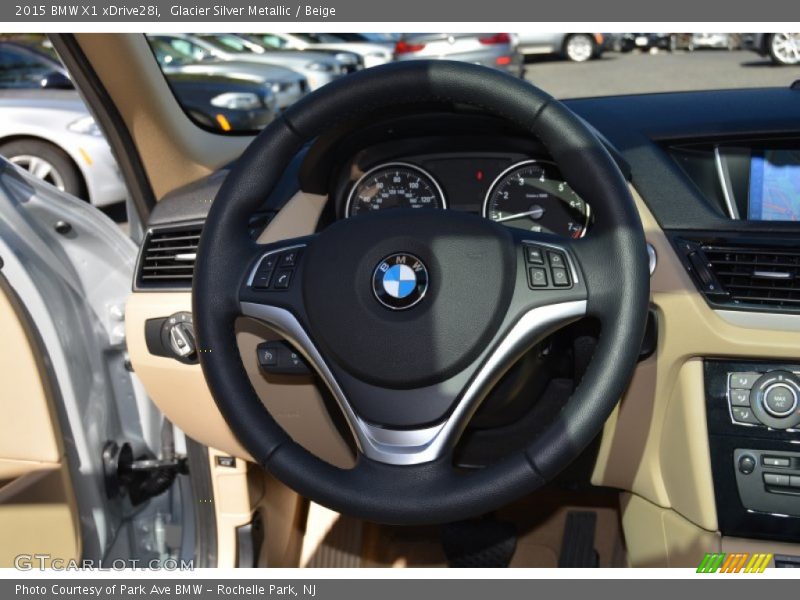 Glacier Silver Metallic / Beige 2015 BMW X1 xDrive28i