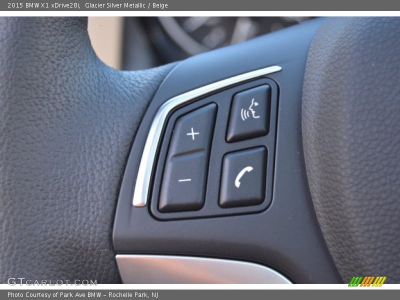 Glacier Silver Metallic / Beige 2015 BMW X1 xDrive28i
