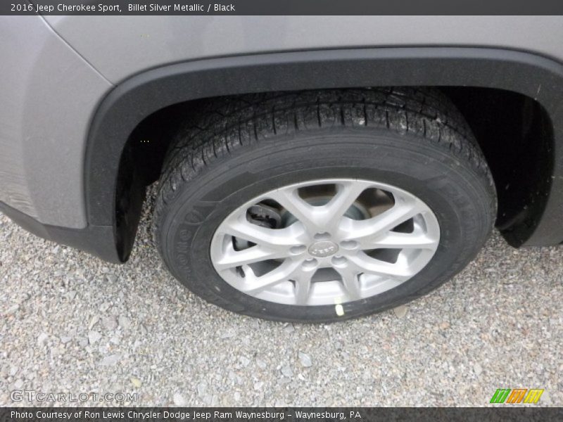 Billet Silver Metallic / Black 2016 Jeep Cherokee Sport