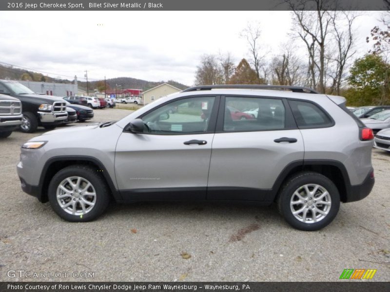 Billet Silver Metallic / Black 2016 Jeep Cherokee Sport