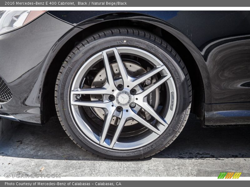 Black / Natural Beige/Black 2016 Mercedes-Benz E 400 Cabriolet