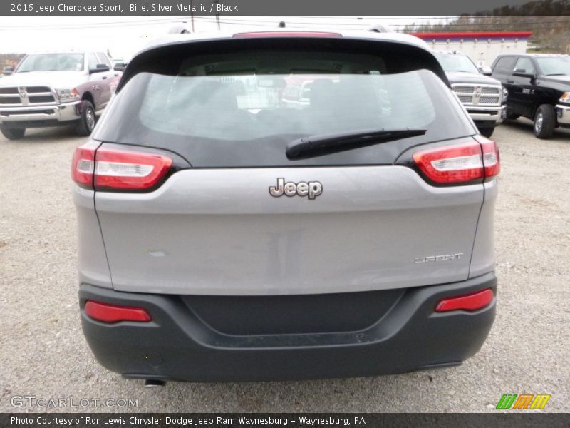 Billet Silver Metallic / Black 2016 Jeep Cherokee Sport