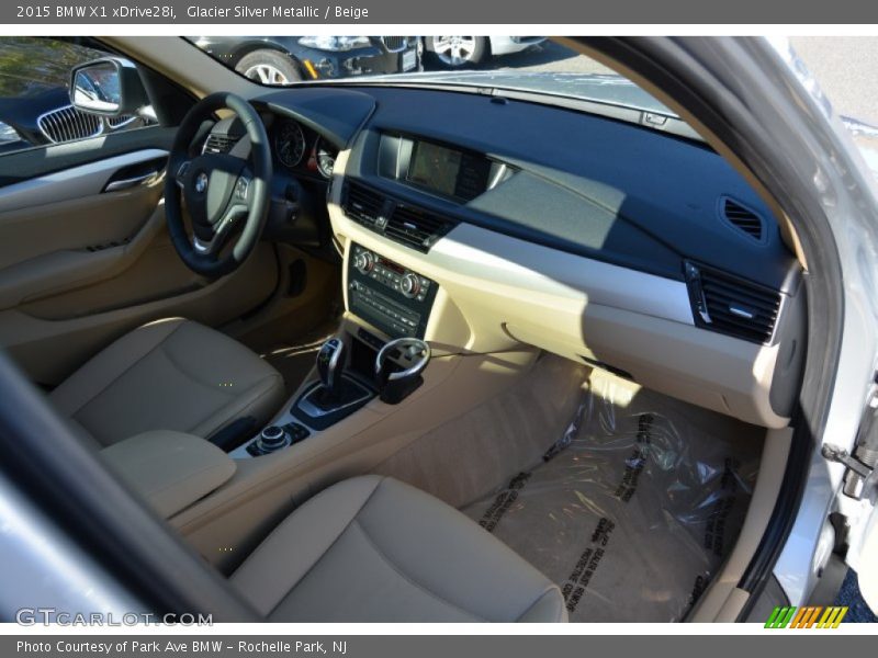 Glacier Silver Metallic / Beige 2015 BMW X1 xDrive28i