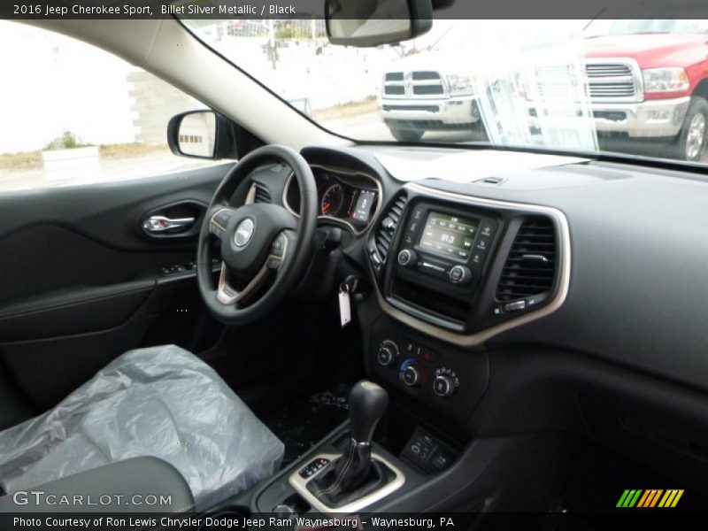Billet Silver Metallic / Black 2016 Jeep Cherokee Sport