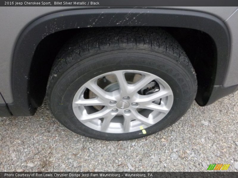 Billet Silver Metallic / Black 2016 Jeep Cherokee Sport