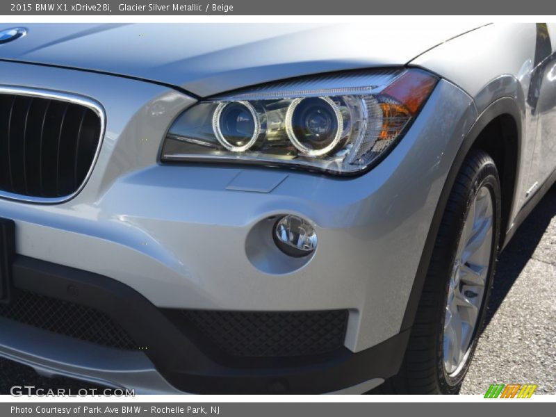 Glacier Silver Metallic / Beige 2015 BMW X1 xDrive28i