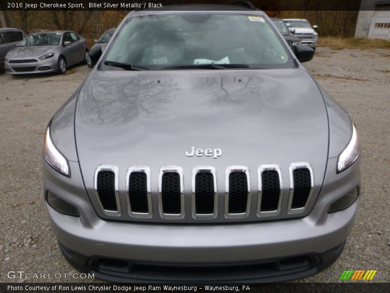 Billet Silver Metallic / Black 2016 Jeep Cherokee Sport