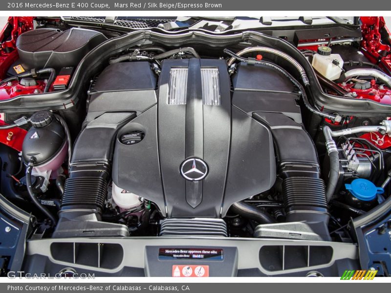 Mars Red / Silk Beige/Espresso Brown 2016 Mercedes-Benz E 400 Coupe