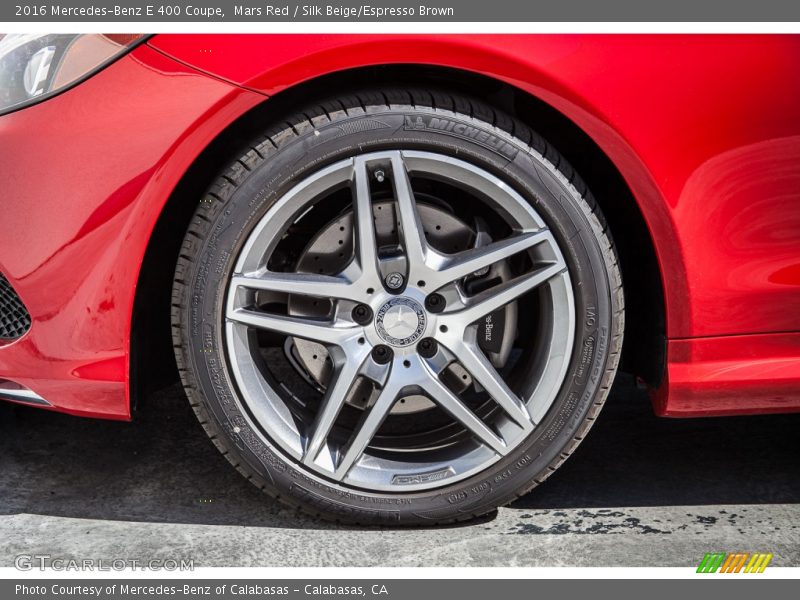 Mars Red / Silk Beige/Espresso Brown 2016 Mercedes-Benz E 400 Coupe