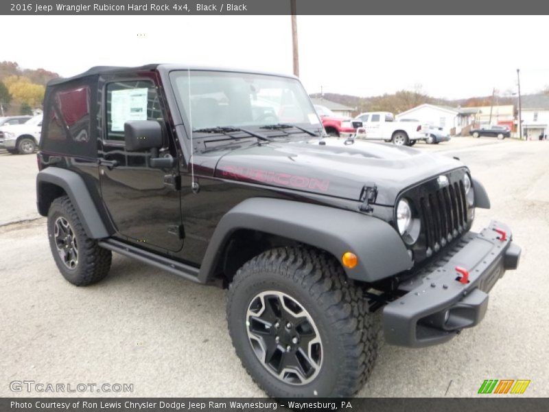Black / Black 2016 Jeep Wrangler Rubicon Hard Rock 4x4