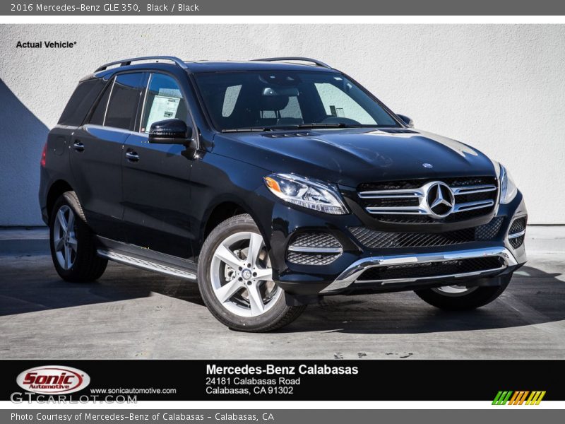 Black / Black 2016 Mercedes-Benz GLE 350