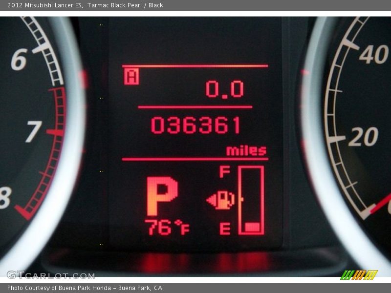 Tarmac Black Pearl / Black 2012 Mitsubishi Lancer ES