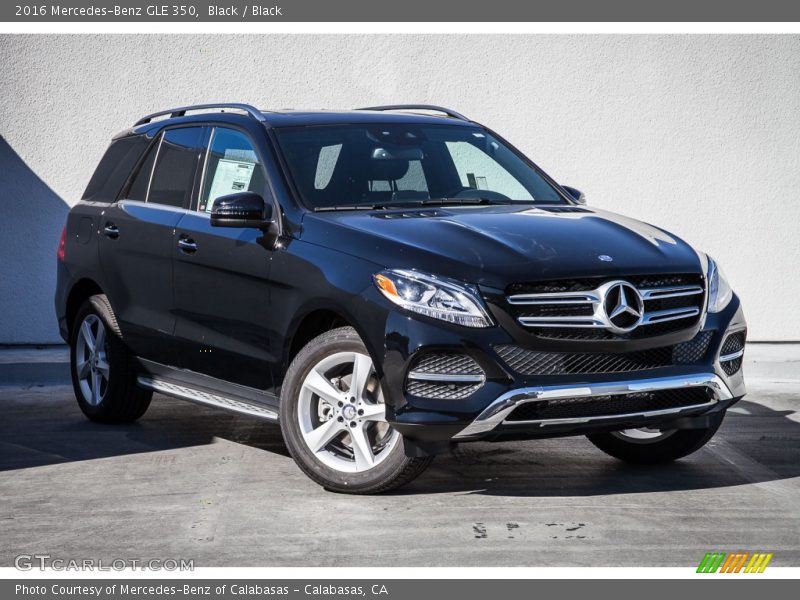 Black / Black 2016 Mercedes-Benz GLE 350