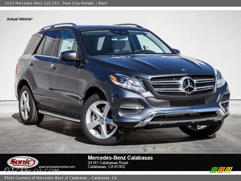 Steel Grey Metallic / Black 2016 Mercedes-Benz GLE 350
