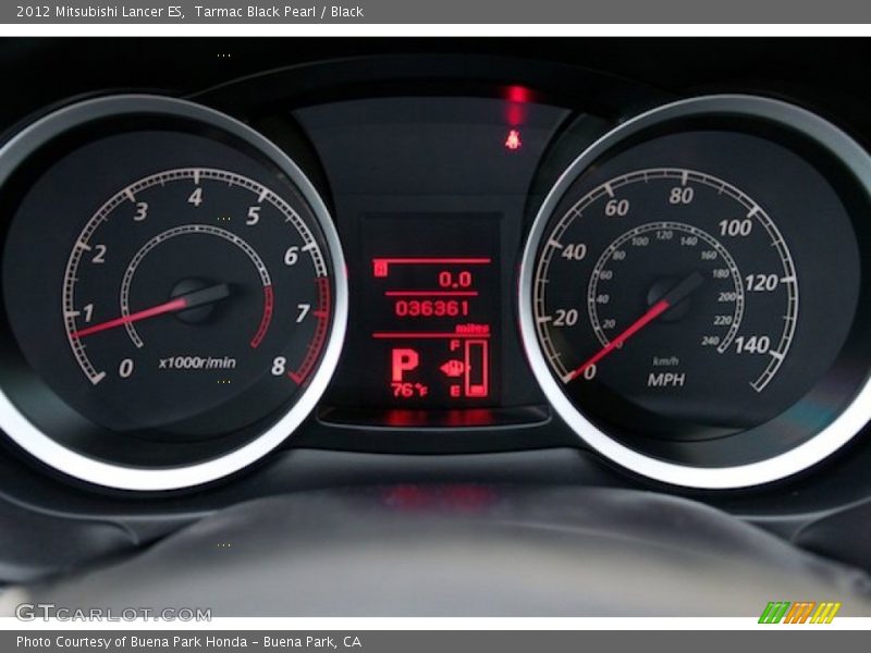 Tarmac Black Pearl / Black 2012 Mitsubishi Lancer ES