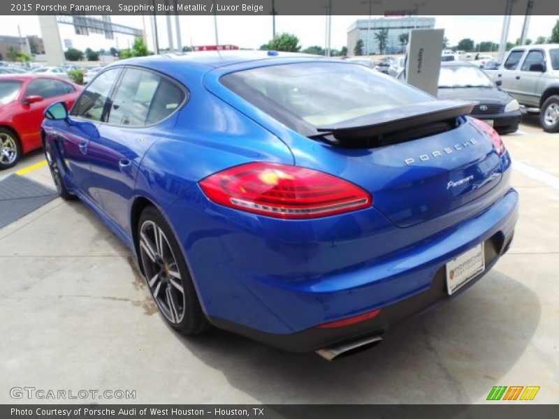 Sapphire Blue Metallic / Luxor Beige 2015 Porsche Panamera