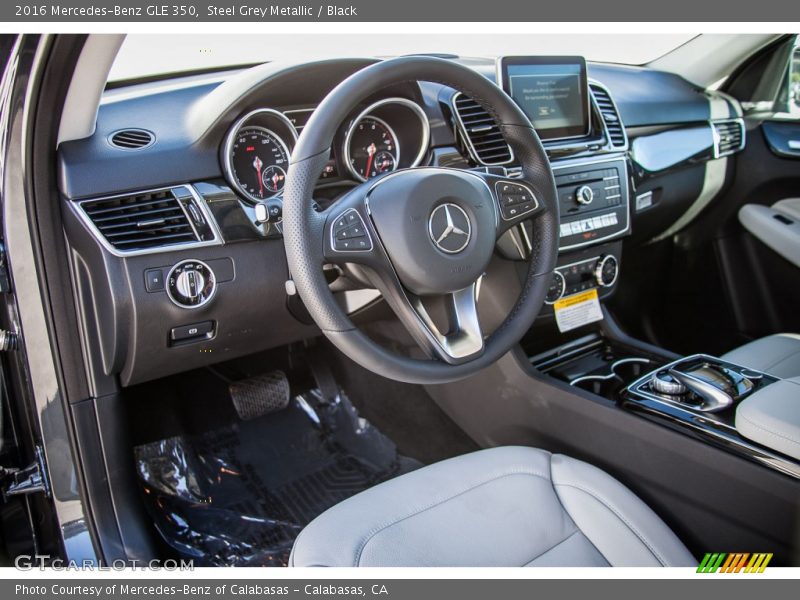 Steel Grey Metallic / Black 2016 Mercedes-Benz GLE 350