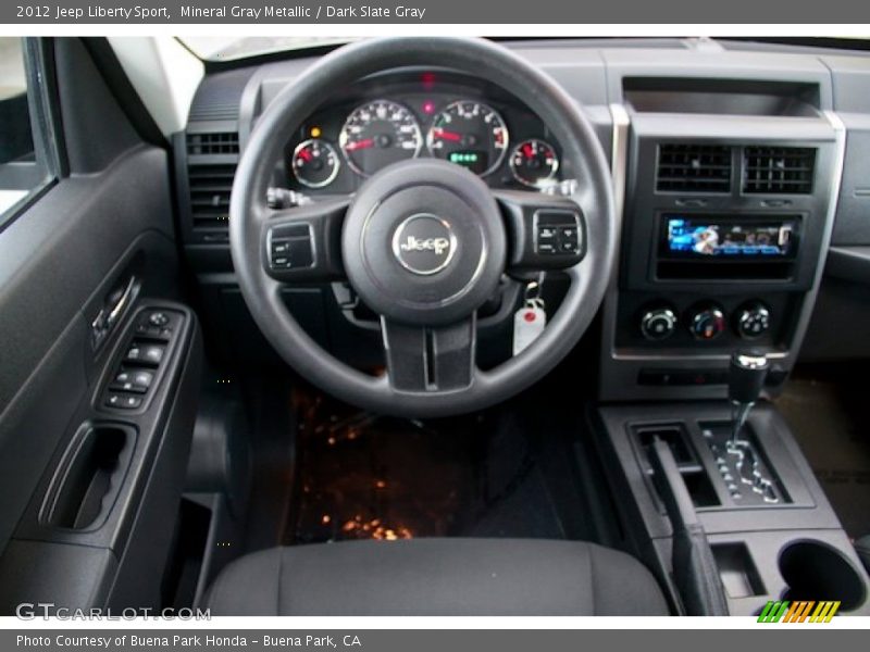 Mineral Gray Metallic / Dark Slate Gray 2012 Jeep Liberty Sport