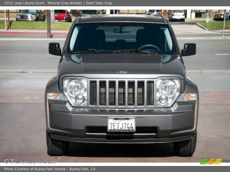 Mineral Gray Metallic / Dark Slate Gray 2012 Jeep Liberty Sport