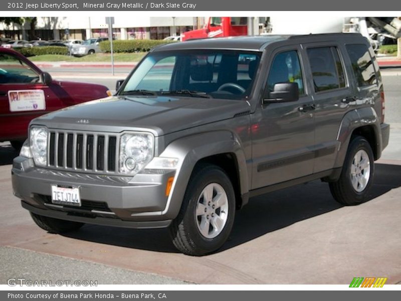 Mineral Gray Metallic / Dark Slate Gray 2012 Jeep Liberty Sport