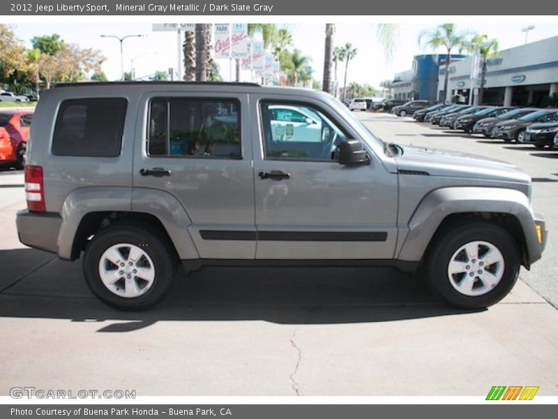 Mineral Gray Metallic / Dark Slate Gray 2012 Jeep Liberty Sport