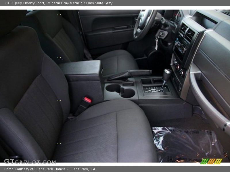 Mineral Gray Metallic / Dark Slate Gray 2012 Jeep Liberty Sport