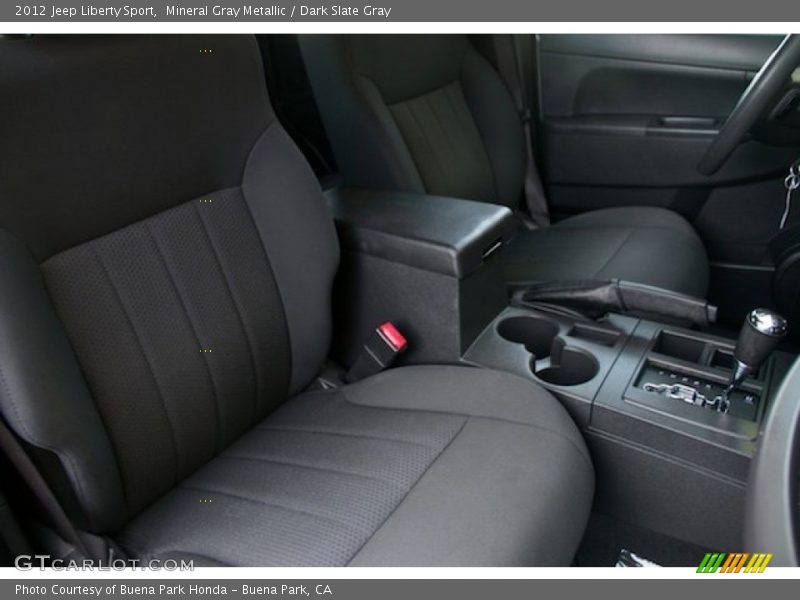 Mineral Gray Metallic / Dark Slate Gray 2012 Jeep Liberty Sport