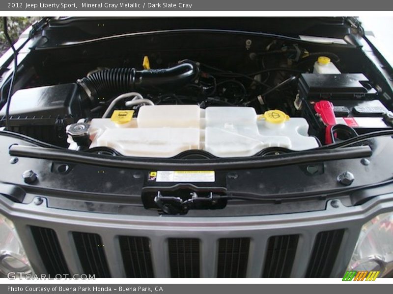 Mineral Gray Metallic / Dark Slate Gray 2012 Jeep Liberty Sport