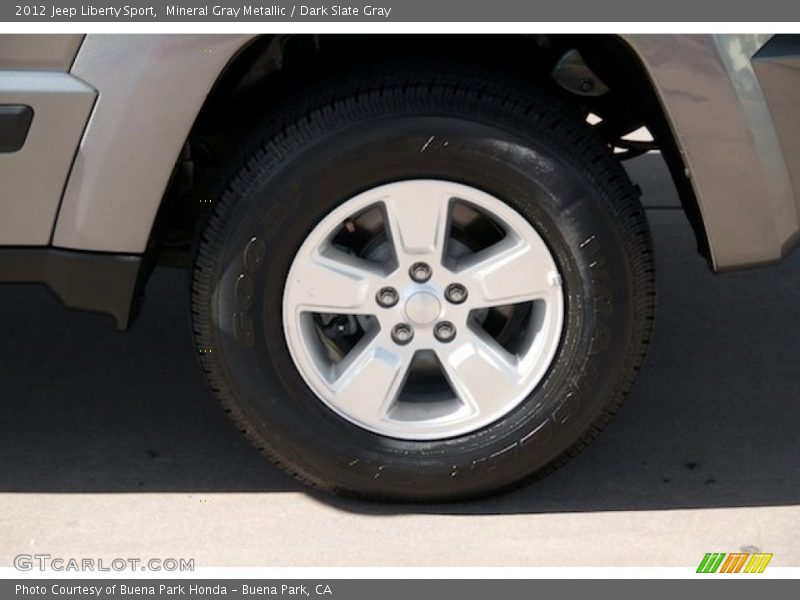Mineral Gray Metallic / Dark Slate Gray 2012 Jeep Liberty Sport