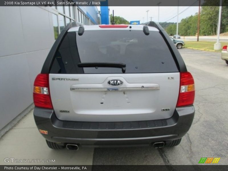 Satin Silver Metallic / Black 2008 Kia Sportage LX V6 4x4