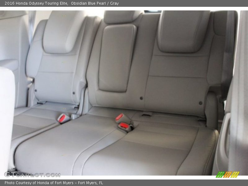Obsidian Blue Pearl / Gray 2016 Honda Odyssey Touring Elite