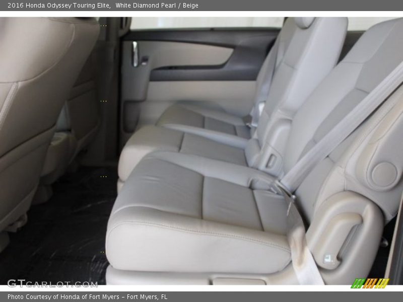 White Diamond Pearl / Beige 2016 Honda Odyssey Touring Elite