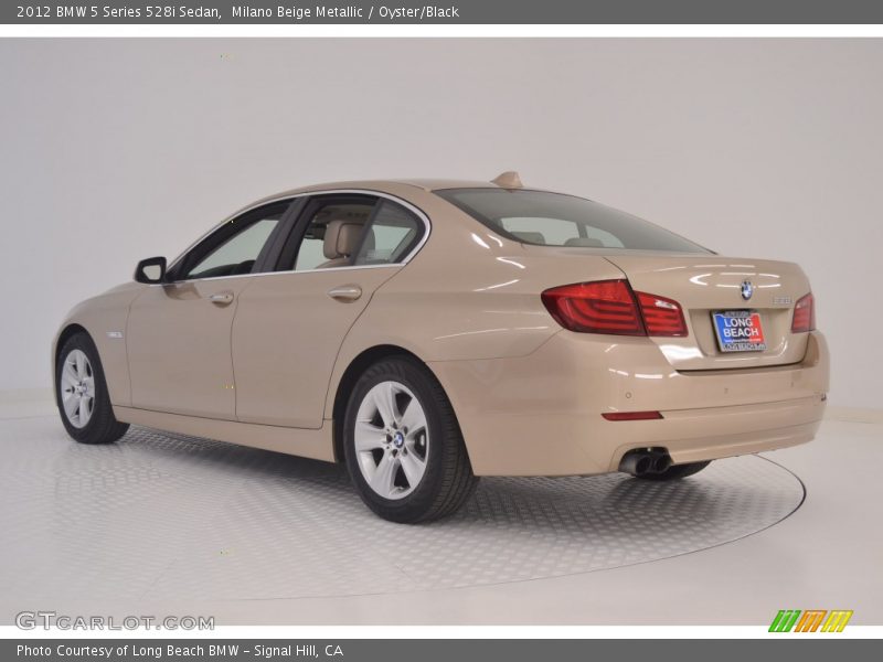 Milano Beige Metallic / Oyster/Black 2012 BMW 5 Series 528i Sedan