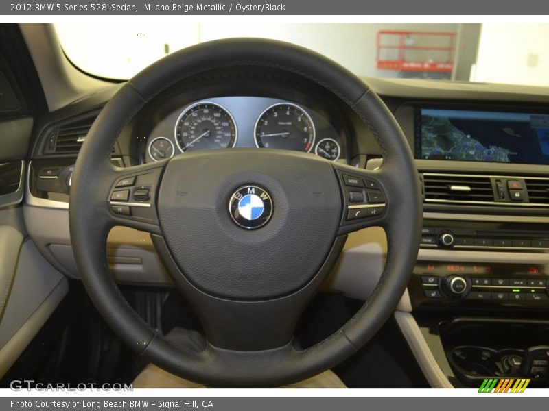 Milano Beige Metallic / Oyster/Black 2012 BMW 5 Series 528i Sedan