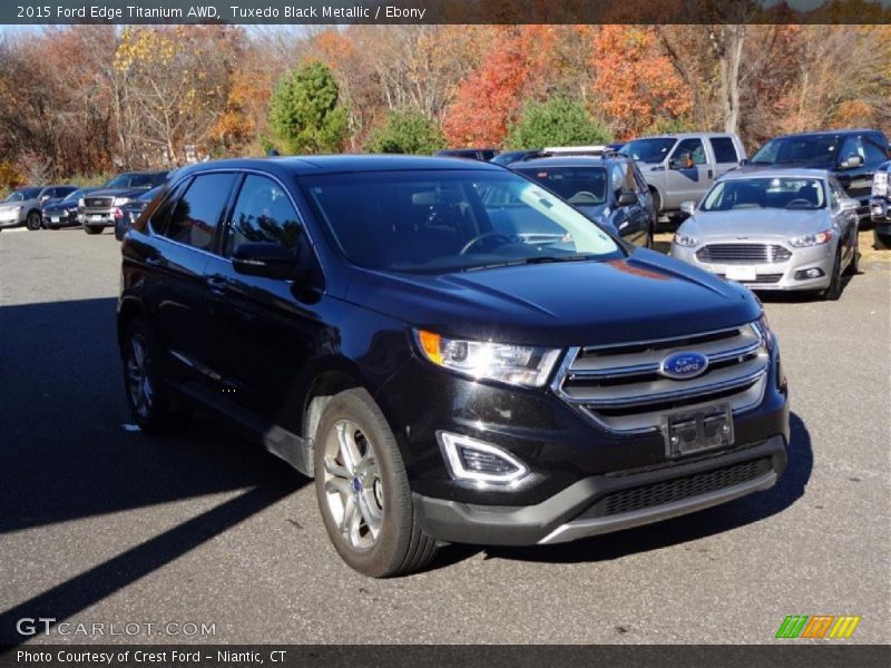 Tuxedo Black Metallic / Ebony 2015 Ford Edge Titanium AWD