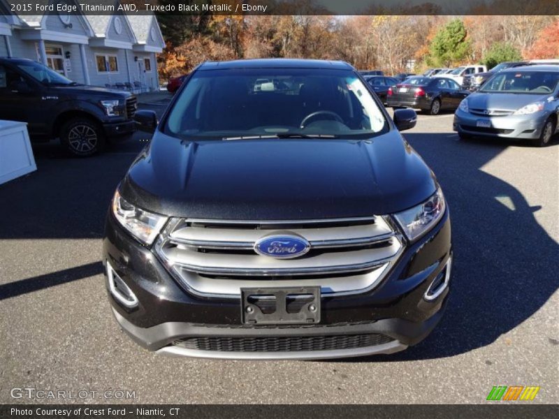 Tuxedo Black Metallic / Ebony 2015 Ford Edge Titanium AWD