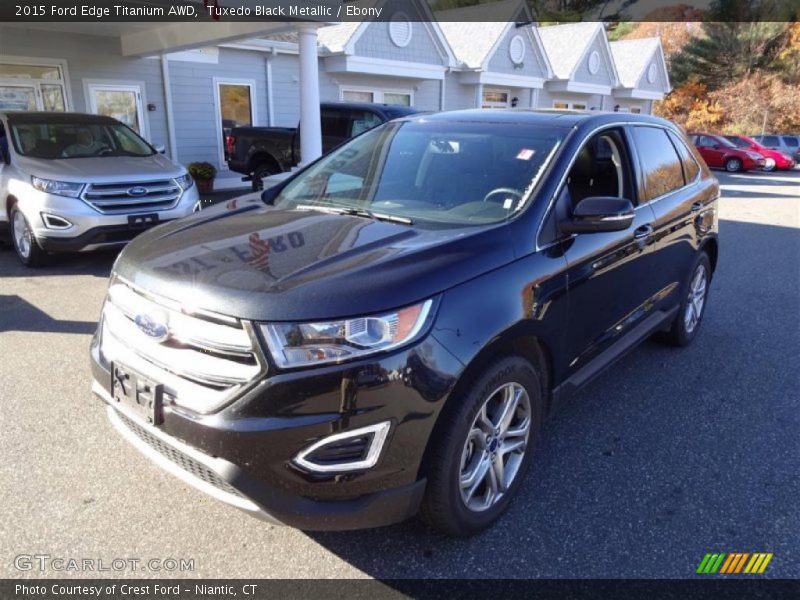 Tuxedo Black Metallic / Ebony 2015 Ford Edge Titanium AWD