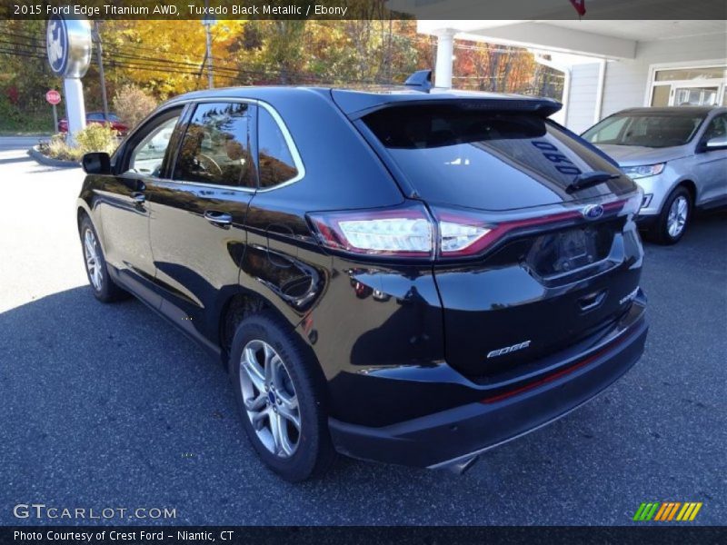 Tuxedo Black Metallic / Ebony 2015 Ford Edge Titanium AWD