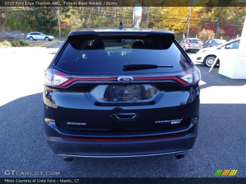 Tuxedo Black Metallic / Ebony 2015 Ford Edge Titanium AWD