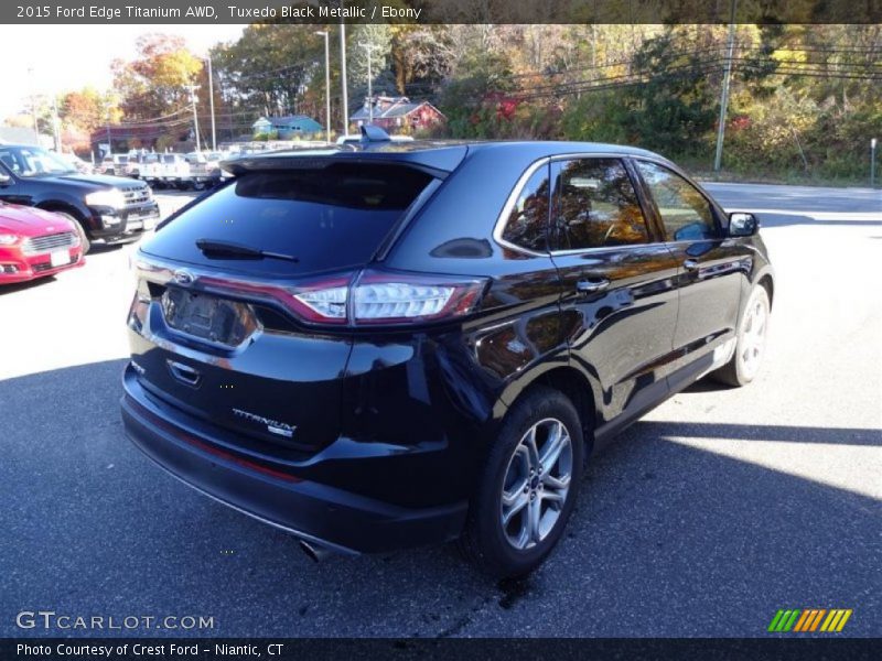 Tuxedo Black Metallic / Ebony 2015 Ford Edge Titanium AWD