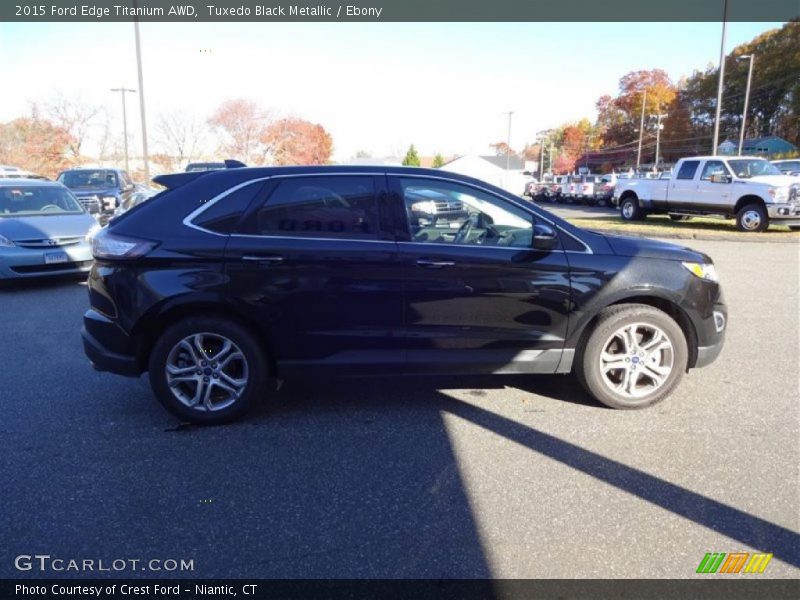 Tuxedo Black Metallic / Ebony 2015 Ford Edge Titanium AWD
