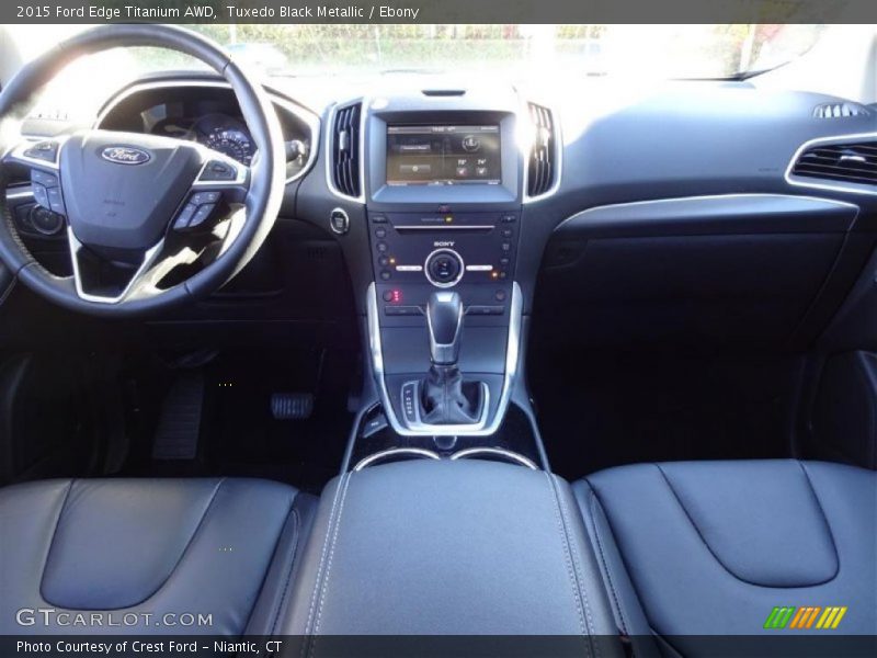 Tuxedo Black Metallic / Ebony 2015 Ford Edge Titanium AWD
