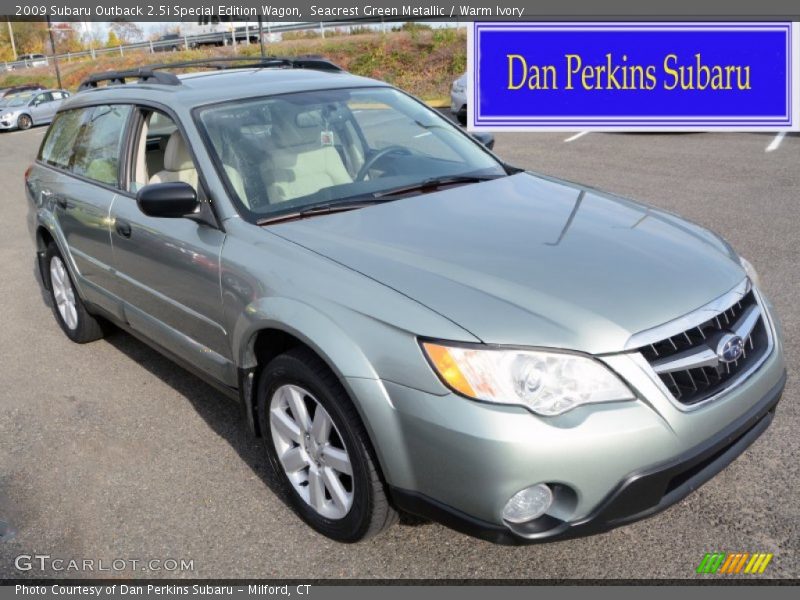 Seacrest Green Metallic / Warm Ivory 2009 Subaru Outback 2.5i Special Edition Wagon