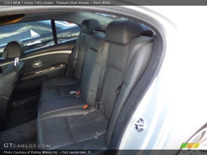 Titanium Silver Metallic / Black/Black 2004 BMW 7 Series 745Li Sedan