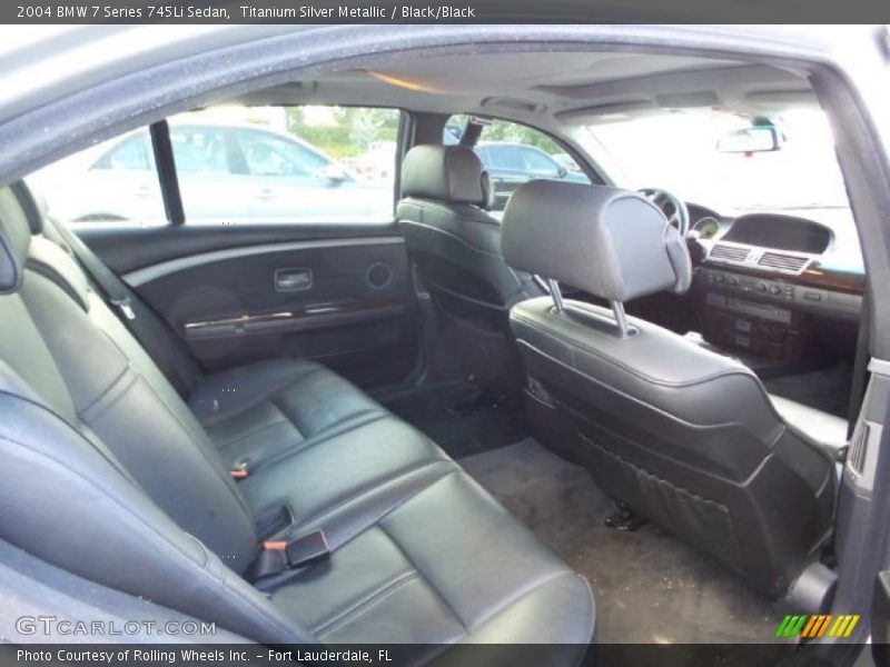 Titanium Silver Metallic / Black/Black 2004 BMW 7 Series 745Li Sedan