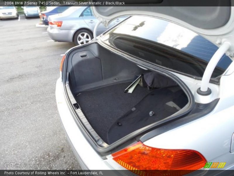 Titanium Silver Metallic / Black/Black 2004 BMW 7 Series 745Li Sedan